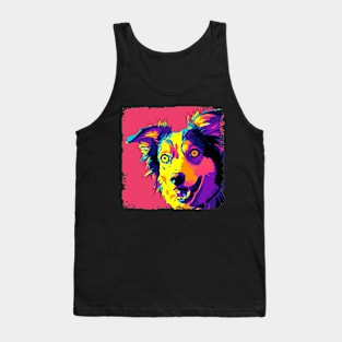 Border Collie Pop Art - Dog Lover Gifts Tank Top